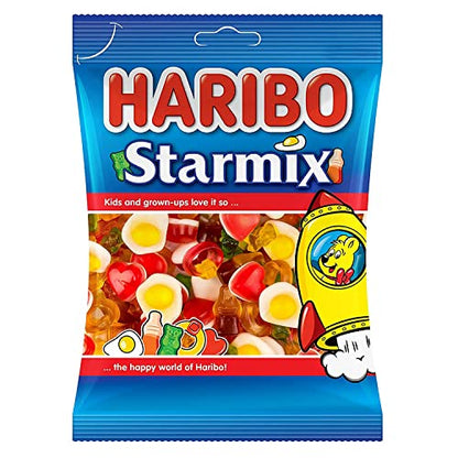 Haribo Starmix, 2 x 160 g - Double pack of mixed fruit gummy candies.