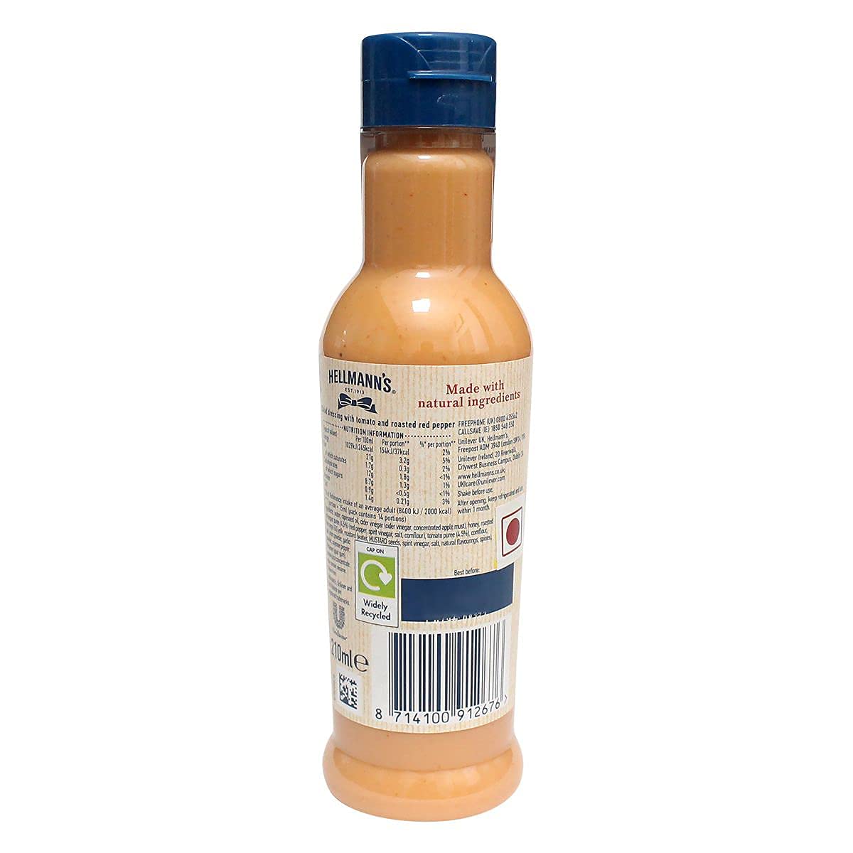 Hellmann's Thousand Island Salad Dressing, 210 ml, Orange & Blue, Medium (109747204) - Classic Thousand Island dressing.