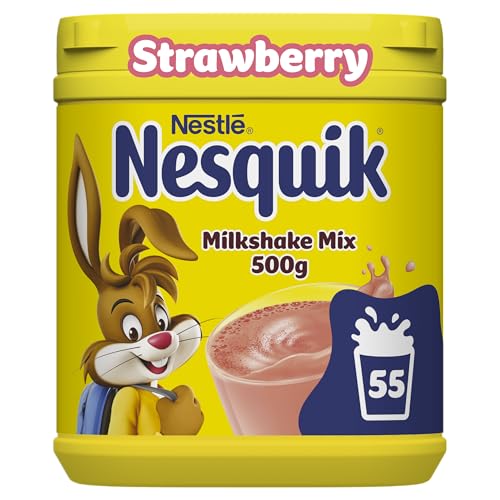 Nesquik Nestle Strawberry Flavour - 500 Grams - "Strawberry Nesquik - 500g of Sweet Strawberry Bliss!"