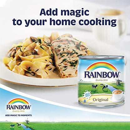 Rainbow Full Cream Sterilized, Evaporated Milk, 160 Millilitre - Cream - Full cream evaporated milk, 160ml!