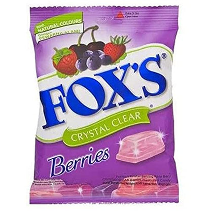 Fox's Crystal Clear Berries Candy, 3.17 oz / 90 g - Clear berry candy!