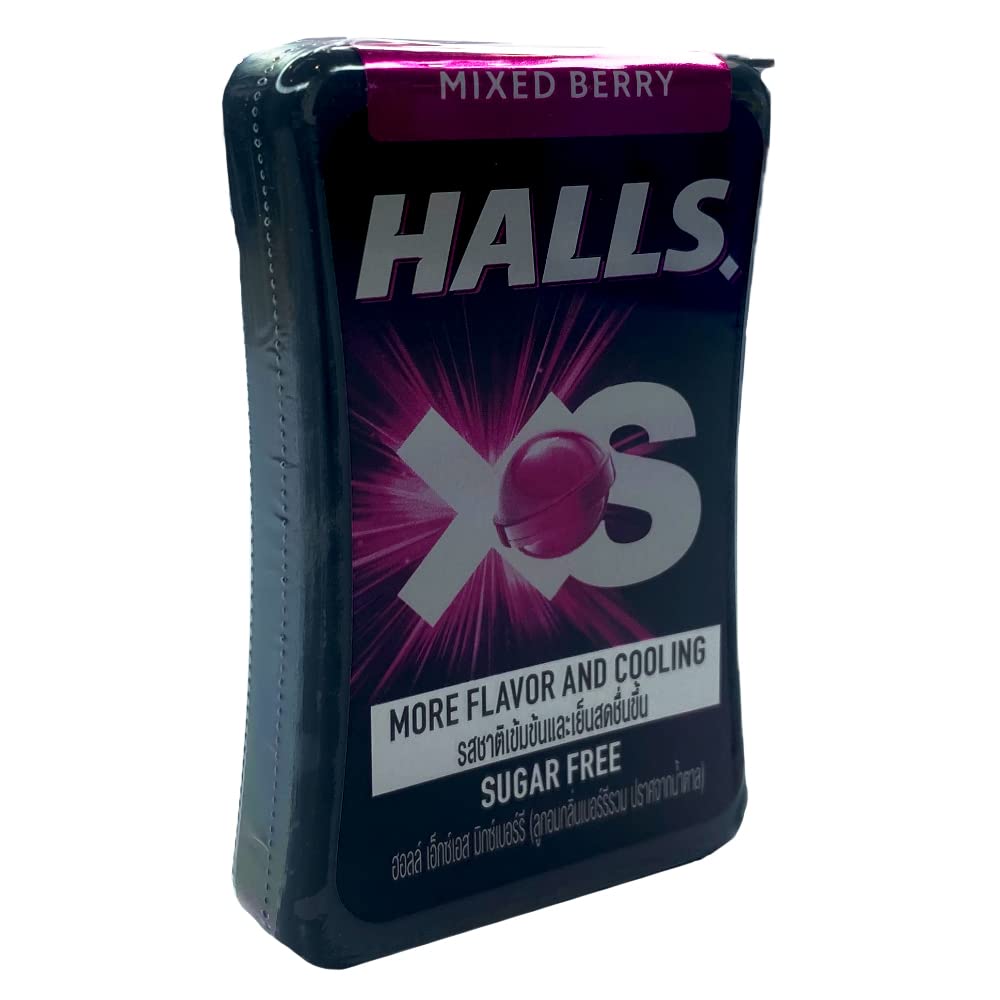 Halls XS Mixed Berry Flavored Sugar Free Candy, 0.5 oz / 15 g - Sugar-free candy with a mixed berry flavor.