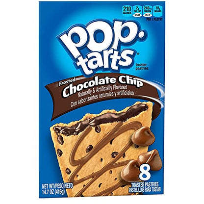 Pop Tarts Frosted Chocolate Chip Pack of 2 Pouch, 2 x 416 g - "Double chocolate chip!"