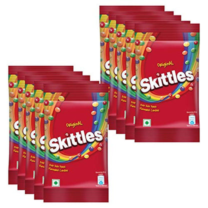 Skittles Original Fruit Flavored Candies, 29g Pouch (Pack of 10)