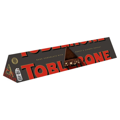 Toblerone Dark Chocolate With Honey & Almond Nougat, 360 g