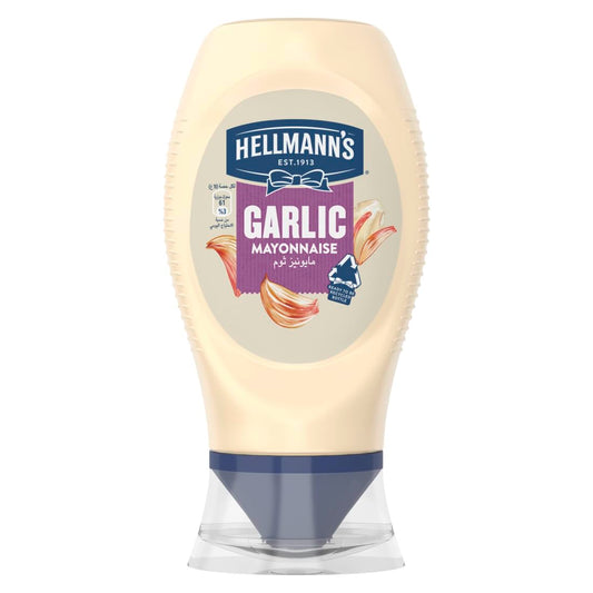 Hellmann's Garlic Mayonnaise, 235g - Garlic-infused mayonnaise for extra flavor.