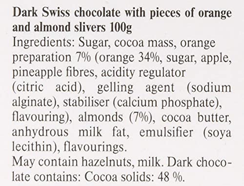 Lindt Excellence Orange Intense Dark Chocolate, 3.53 oz ℮ 100 g