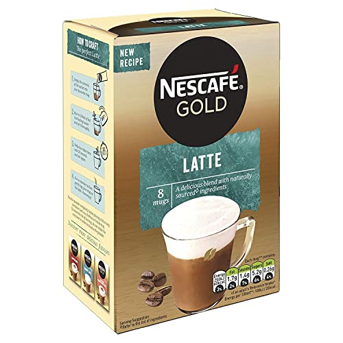 Nescafe Gold Latte, 156 g (45444) - "Latte Gold - Indulgent Coffee in Every Sip!"