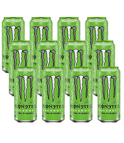 Monster Energy Ultra Paradise 500ml, (Pack of 12 Cans X 500ml each) - "Paradise Zero Sugar!"