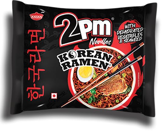 2PM Korean Ramen Noodles - Chicken Flavored - Family Pack (5 x 100g) - A Spicy Taste Adventure!