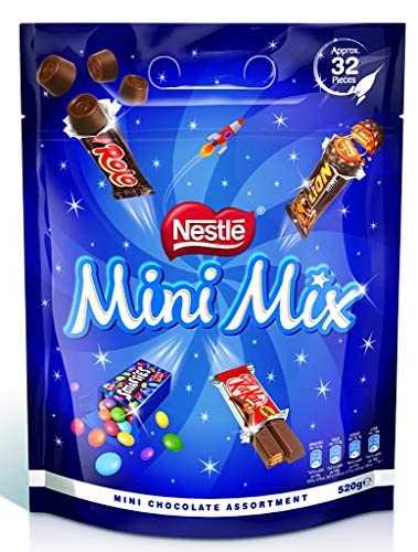 Nestle Mini Mix Mini Assortment Kitkat Chunky, Smarties, Lion, Kitkat Mini 520g (Specaily Crafted For Party Imported)