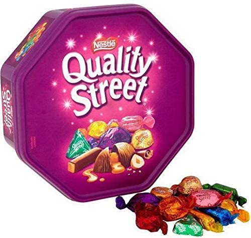 Nestle Quality Street Assorted Milk and Dark Chocolate and Toffees Tub, 650g - "Quality Street - 650g Tub of Assorted Milk & Dark Chocolates and Toffees!"