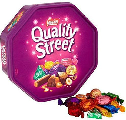 Nestle Quality Street Assorted Milk and Dark Chocolate and Toffees Tub, 650g - "Quality Street - 650g Tub of Assorted Milk & Dark Chocolates and Toffees!"