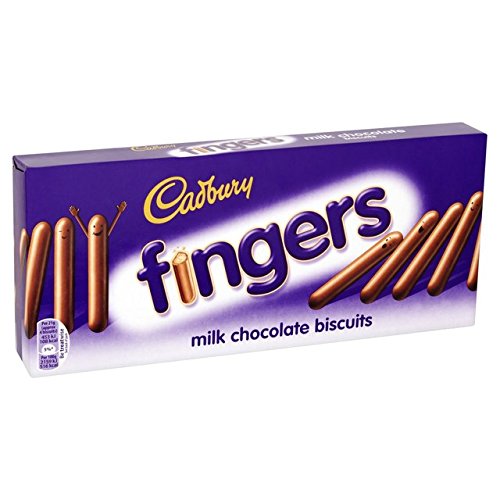 Cadbury biscuit covered with Milk Chocolate Fingers, 114g - Crunchy chocolate fingers