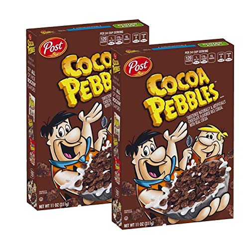 Cocoa Pebbles Chocolate Flavoured Rice Cereal with Real Cocoa- 2 Pack, 2 x 311 g - Chocolate cereal pack