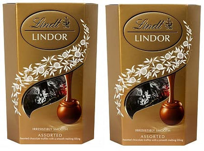 Lindt LINDOR Assorted Chocolate Truffles, 7.05 oz / 200 g, 2 Pack