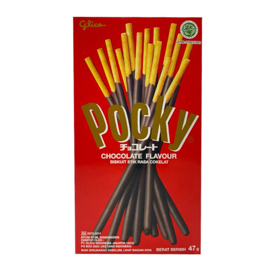 Pocky Glico Chocolate Cream Covered Biscuit Sticks, 47 g - "Chocolate cream perfection!"