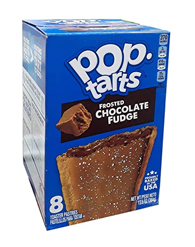 Pop Tarts Frosted Chocolate Fudge, 2 x 384 g - "Fudgy delight times two!"