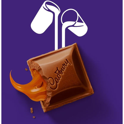 Cadbury Dairy Milk Caramel 345g - Irresistibly smooth milk chocolate filled with luxurious caramel indulgence