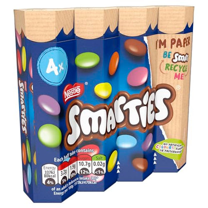 Nestle Smarties 4 Tube Pack Pouch, 152 g - "Smarties 4 Tube Pack - 152g of Colorful Chocolate Candies!"