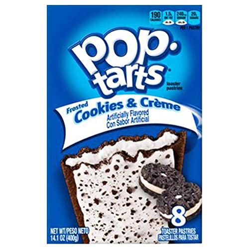 Pop Tarts Frosted Cookies and CrÃ¨me, 400 g - "Cookies and crÃ¨me goodness!"