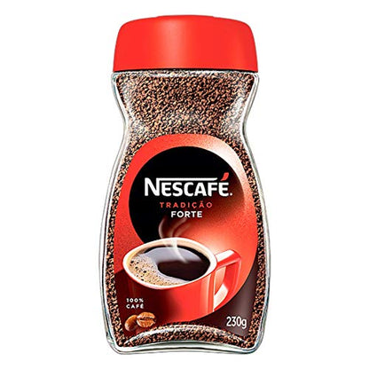 Nescafe Tradition Strong Coffee, 200G, Black & Red, Small, Ground, Jar - "Tradition Strong Coffee - 200G of Robust Flavor in a Jar!"