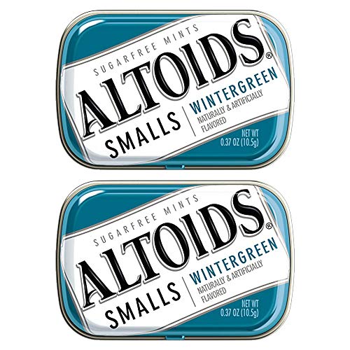 Altoids Smalls Sugar Free Wintergreen Mints, 2 x 10.5 g - Tiny Refreshment!