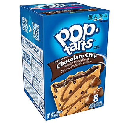 Pop Tarts Frosted Chocolate Chip Pack of 4 Pouch, 4 x 416 g - "Four-pack of chocolate chip!"