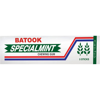 Batook 5 Sticks Special Mint Gum, 20 X 12g - Pack of 1 - Minty freshness in every stick