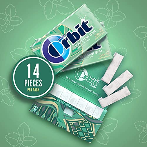 Orbit Wrigley'S Orbit Sweet Mint Gum Sugarfree Gum, 1.16 Oz / 33 G - "Sweet minty freshness!"