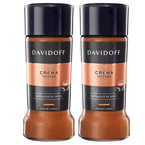 Davidoff Crema Intense Coffee 100% Arabica, 3.17 oz ℮ 90 g, 2 Pack - Double intense pleasure!