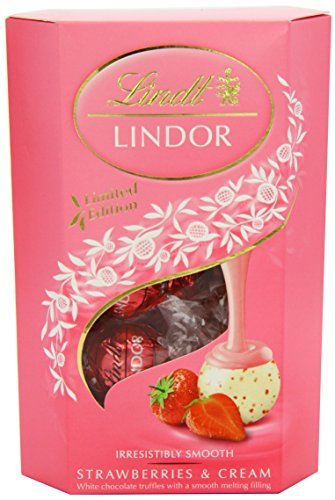 Lindt Lindor Strawberry & Cream 200g - "Strawberry & Cream Dream!"