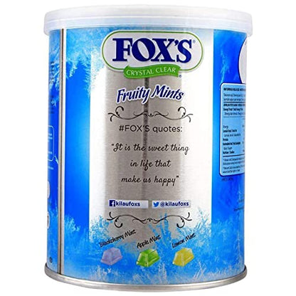 Fox's Crystal Clear Fruity Mints Candy, 6.35 oz / 180 g, 2 Pack - Double fruity mints!