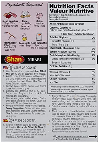 Shan Nihari Masala, 2.12 oz ℮ 60 g, 4 Pack