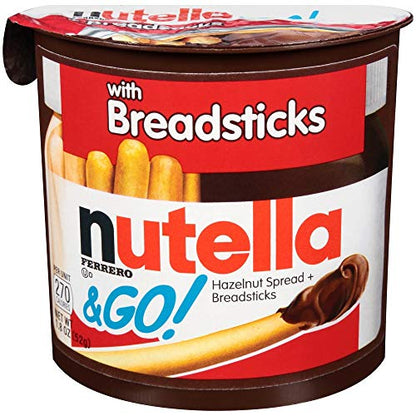 Nutella & Go with Breadsticks, 6 Pack, 6 x 52 g - "Six times the yum!"