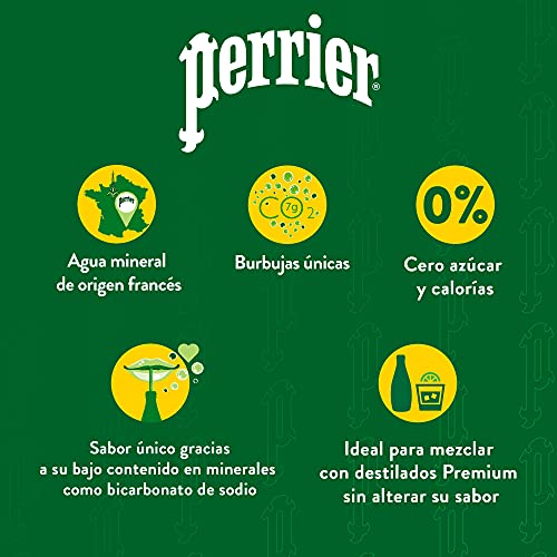 Perrier Carbonated Mineral Water â€¢ Water Captured at the Source in France, 11.16 fl oz â„® 330 ml, 4 Pack - "French mineral refreshment!"