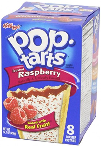 Kellogg's Pop Tarts, Frosted Raspberry, 416g (8pcs) - Refreshing raspberry flavor in Kellogg's Pop Tarts, Frosted Raspberry, 416g (8pcs).