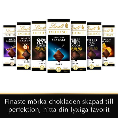 Lindt Excellence Sea Salt Touch Chocolate 100 Grams