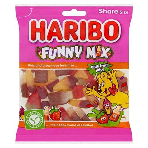 HARIBO Funny Mix, 160 g - Fun mix of assorted jellies in a share size bag.