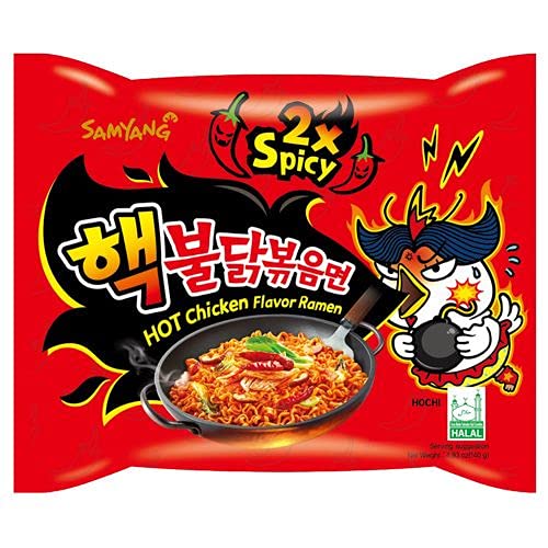 Samyang 2x hot chicken noodles extra spicy 5pc multipack