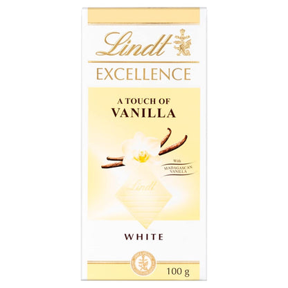 Lindt Excellence A Touch Of Vanilla White 100g - "Vanilla White Delight!"