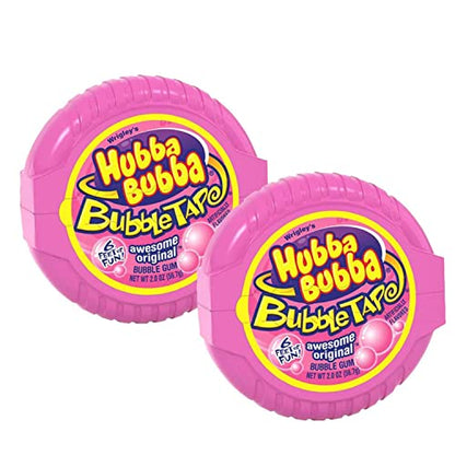 Hubba Bubba Awesome Original Bubble Tape Pack of 2 Pouch, 2 x 56 g - Double the fun with two packs of original bubble tape, 56g each.