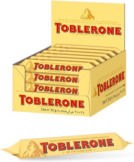 Toblerone Swiss Milk Chocolate With Honey & Almond Nougat 5 × 35g