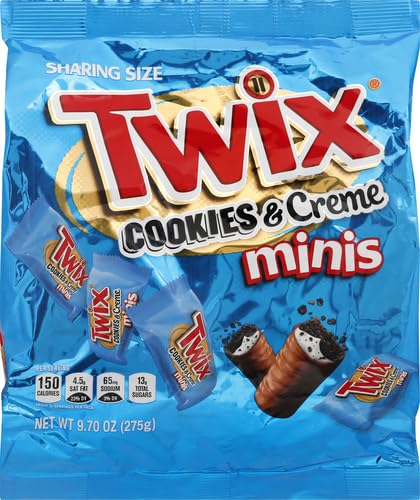 Twix TWIX Cookies & Creme Chocolate Cookie Bar Minis, 9.7-Ounce Sharing Size Bag