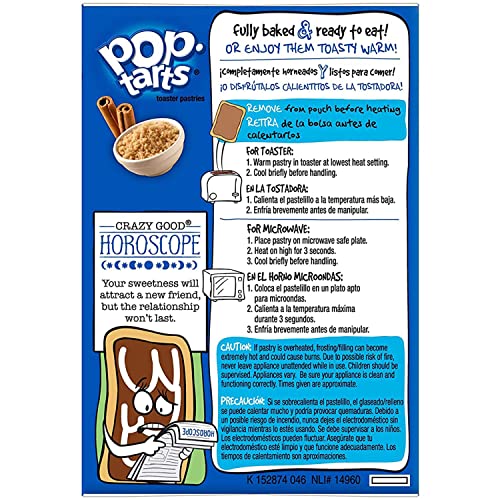 Pop Tarts Frosted Brown Sugar Cinnamon Pack of 2 Pouch, 2 x 397 g - "Cinnamon-sugar double pack!"