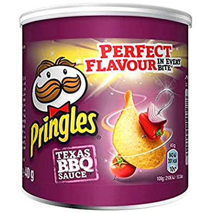 Pringles Texas BBQ Sauce Chips Pop & Go, 40 g - Portable Texas BBQ sauce Pringles!