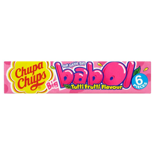 Chupa Chups Big Babol Bubble Gum Tutti Frutti - 27.6g - Tutti frutti bubble gum