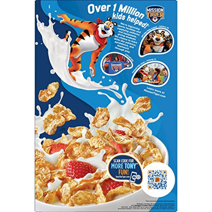 Kellogg's Frosted Flakes Fat-Free Breakfast Cereal, 382g - Enjoy the classic taste guilt-free with Kellogg's Frosted Flakes Fat-Free Breakfast Cereal, 382g.