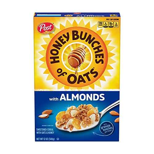 Post Honey Bunches Oats With Almond (411 Grams) - Almond crunch cereal perfection!