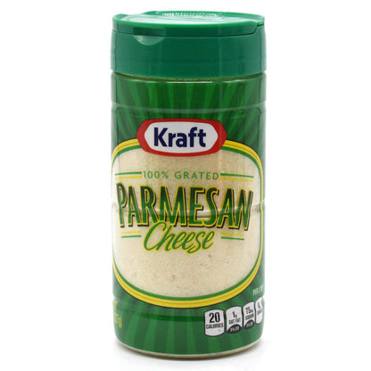 Kraft Real Grated Parmesan Cheese 227 Grams - Imported From USA! - "Authentic Parmesan Flavor!"